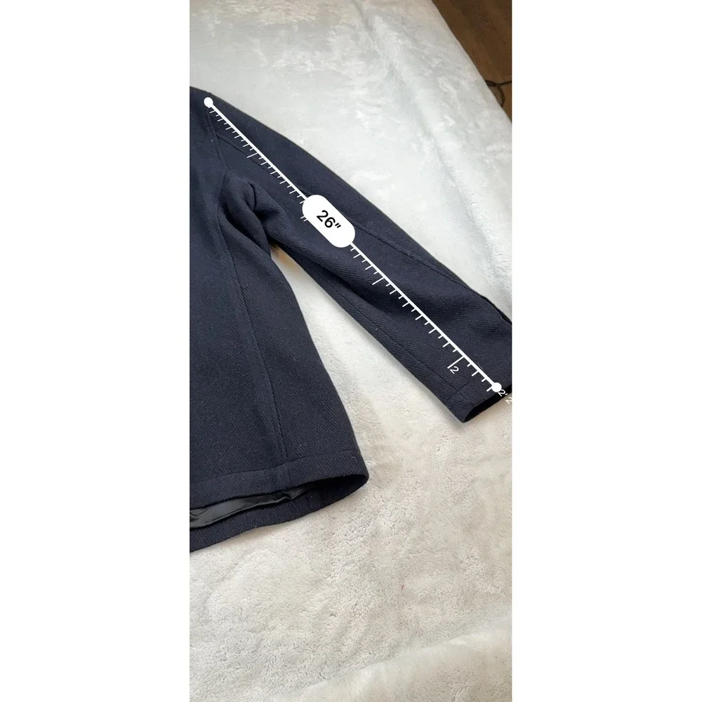 Crayers Clothiers Men's‎ XL/TG Navy Wool Blend Blazer Jacket Two Button